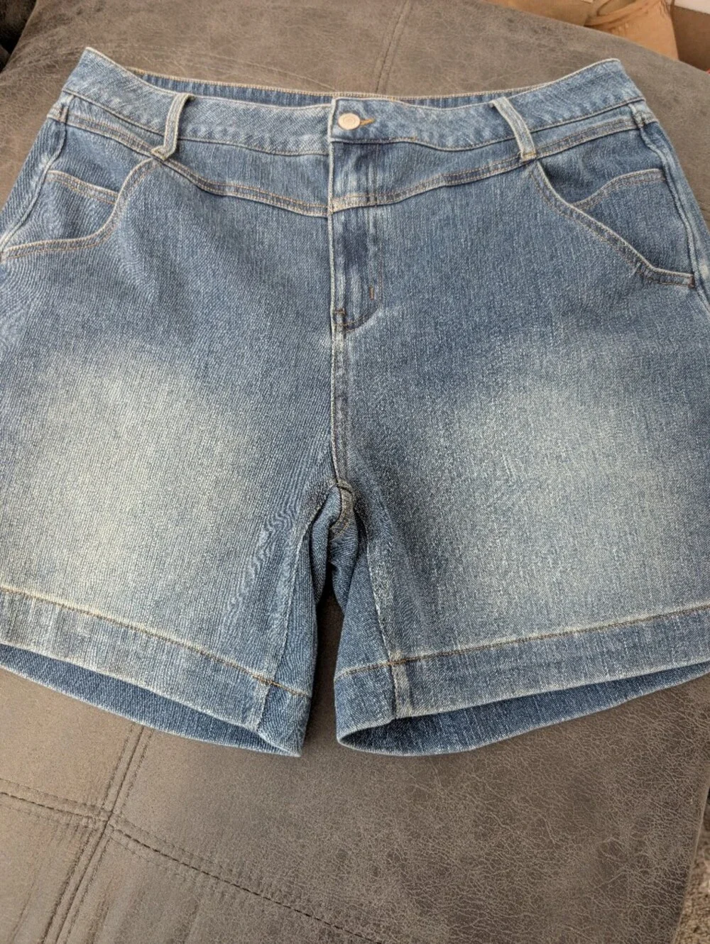 Women's Halara Light Blue Denim Flex Jean Shorts - Classic Fit